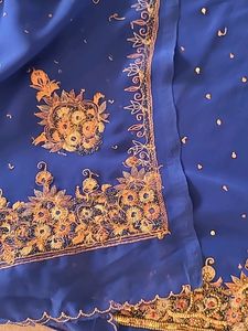 Chiffon Saree With Work
