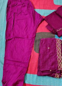 new 10 years old girl's wine  Kurta set