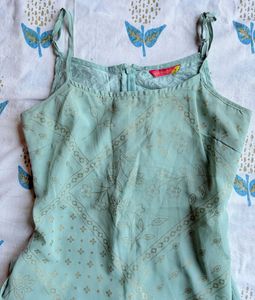 Elegant Teal Kurta Set with Palazzo