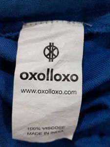 Oxolloxo Branded Blue Top For Women's XL
