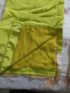 Stunning Lime Green Kurta with Pink Palazzo