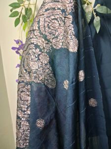 Elegant Green Embroidered Kurta Set with Dupatta