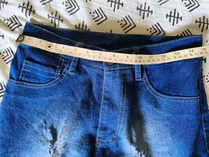 Distressed Denim Jeans