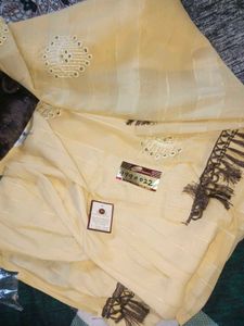 Elegant Yellow saree