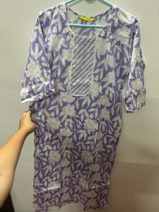 combo for 2 cotton Purple Floral Print Kurta