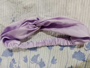 Set of Two Stylish Purple Headbands