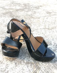 Block Strap Heels
