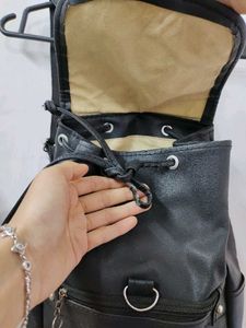 Mini Black Backpack Women's College School Bag 🎒
