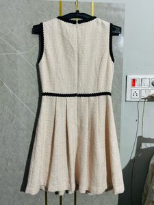 Chanel inspired Chic Sleeveless Tweed Dress