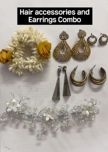 Hair Accessories & Earrings Combo