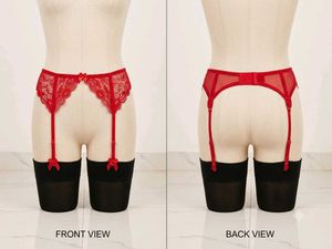 Red Lace Garter Bel(1400)