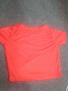Vibrant Red "Beautiful" Graphic T-Shirt