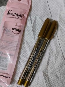 Metalic golden pen mainly used in resin