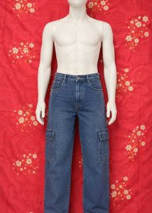 Blue Cargo Jeans