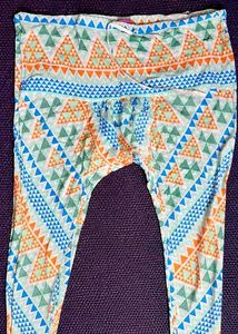 Geometric Print Women's Cotton Churidar Leggings