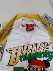 Kids Yellow Racing Champion Jacket &amp; Jeans Set