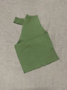 Chic Green Sleeveless Mock Neck Top