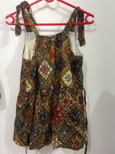 Bohemian Print Sleeveless Maxi Dress
