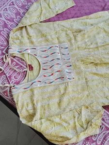 105.Embellished Yellow Kurta