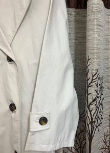MANGO OFF WHITE Trench Coat - Parisian Style
