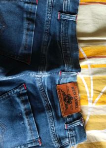 Blue Washed Denim Jeans