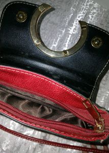 Red Leather SideBag 🍒