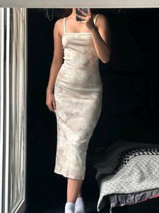 Tie-Dye Midi Slip Dress