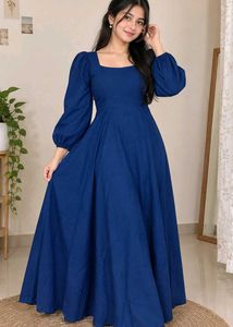 Elegant Blue Maxi Dress