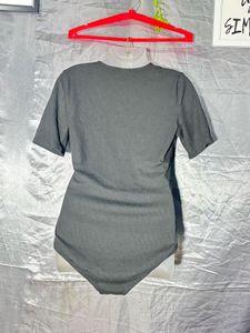 Black Henley Bodysuit
