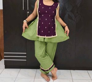 Designer Kurta Set with Trousers