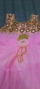 pink color 💗 baby girl frock