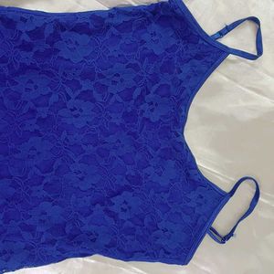 Blue Lace Cami Top