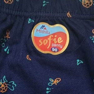 Cute Navy Blue Briefs with Turtle Print