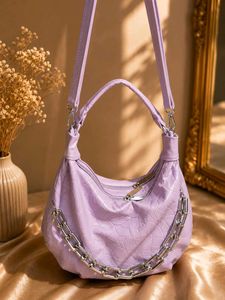 Sparkly Purple hobo bag