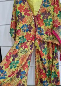 Floral Print Jumpsuit Set