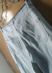 Light Wash Cargo Jeans