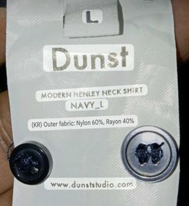 Dunst modern Henley neck shirt
