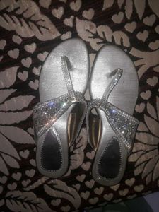 Silver Shimmering sandals