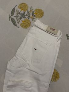 White Tommy Hilfiger Skinny Jeans