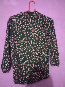 Beautiful Floral Printed Jeans Top
