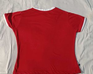 Red "01" Graphic Tee