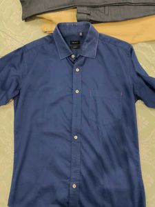 Men's Blue Slim Fit Casual Shirt
