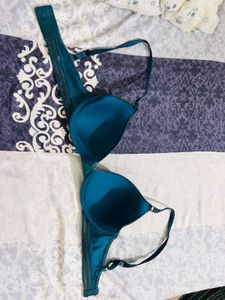 Teal Push-Up Bra Combo of 2