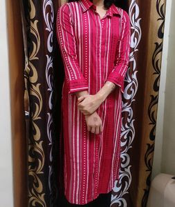 Beautiful Red Kurti ❤❤ Freebies Earrings