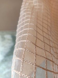Elegant Peach Checkered Kurta