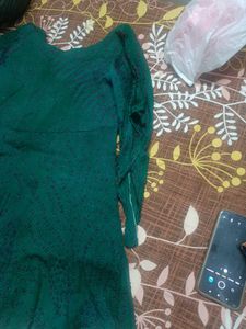 Elegant Green Bandhani Print Kurta
