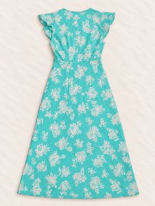 🌊Floral Wrap Midi Dress 🌸
