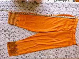 Elegant Teal Kurta with Orange Pants