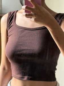 Brown Tank Top