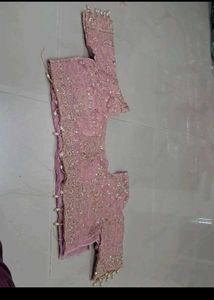 Beautiful light pink Saree with Blouse